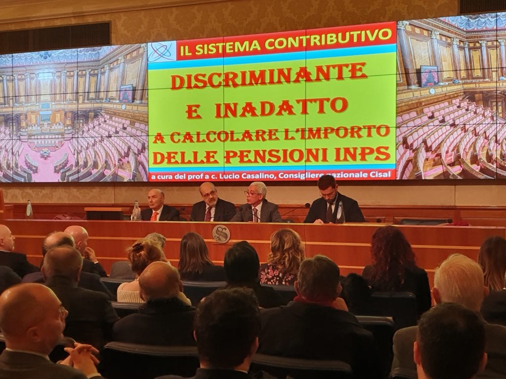 cisal incontro senato riforma previdenziale