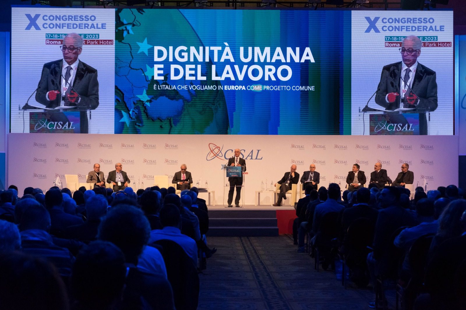 Featured image for “I ministri Lollobrigida, Sangiuliano, Salvini e Urso alla seconda giornata del X Congresso Confederale Cisal”